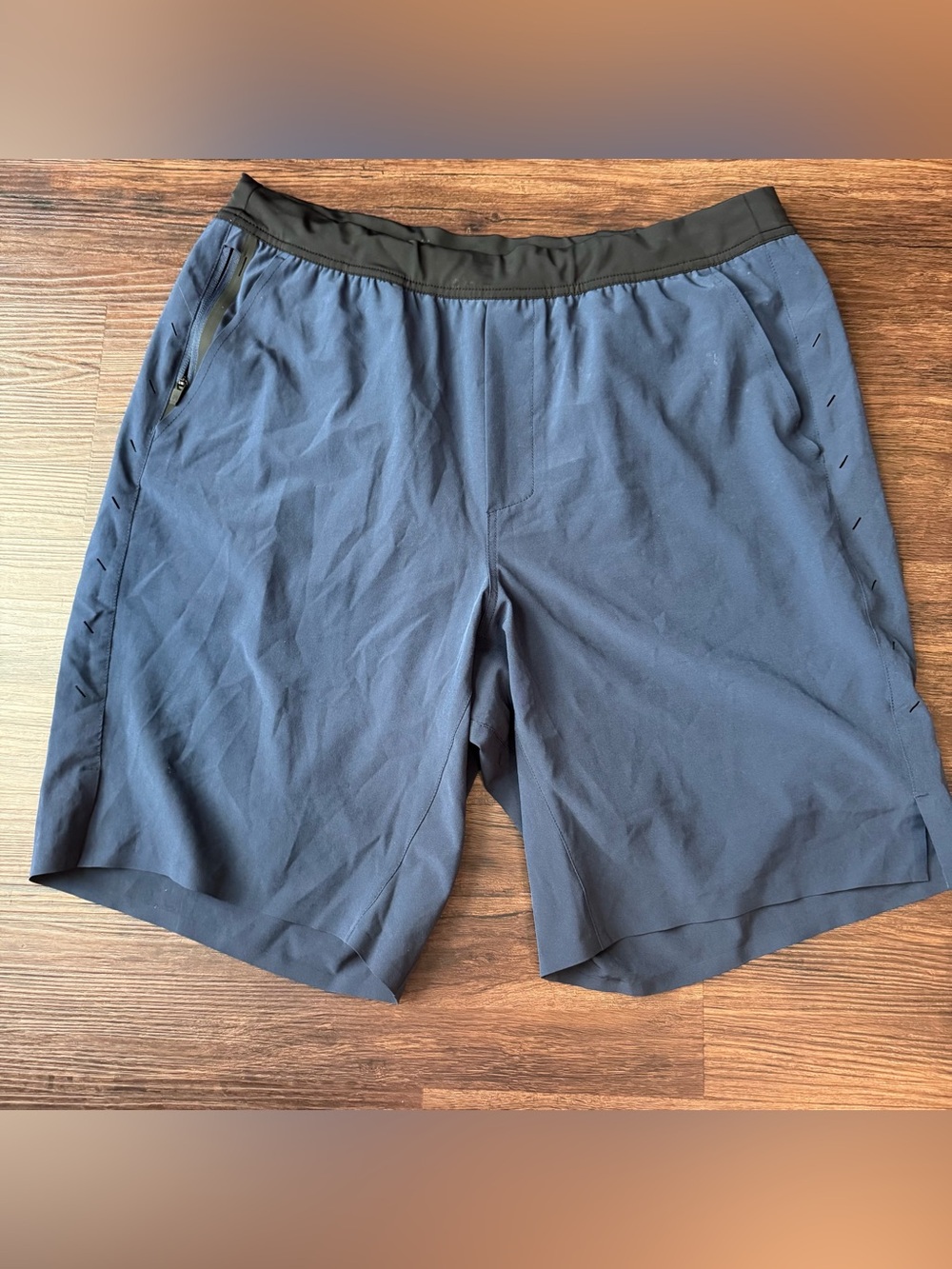 TEN THOUSAND The Interval Short 9'' Lined Navy Blue Men XL Performance Gym